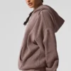Scholar-strikkegenser med hette – Mushroom Heather