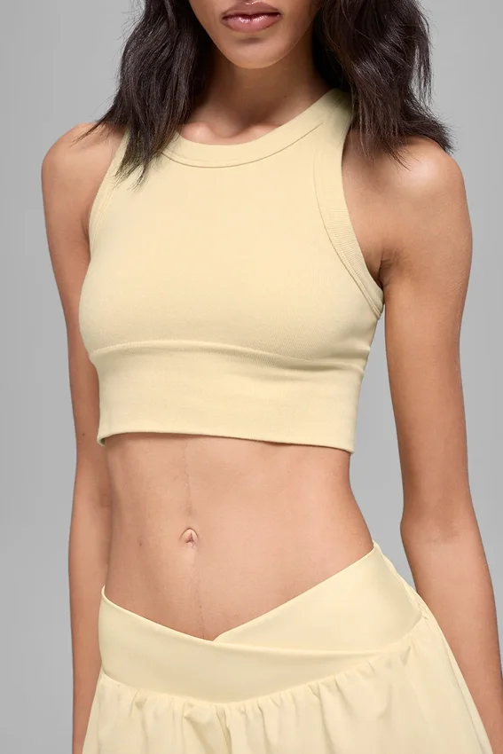 Seamless Delight BH med høy hals – Candlelight Yellow