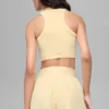 Seamless Delight BH med høy hals – Candlelight Yellow