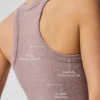 Seamless Delight BH med høy hals – Mushroom Heather