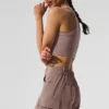 Seamless Delight BH med høy hals – Mushroom Heather