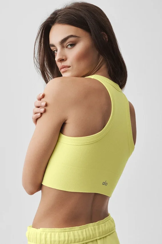 Seamless Delight BH med høy hals – Sunshine