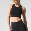Seamless Delight High Neck Bra – svart