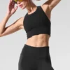 Seamless Delight High Neck Bra – svart