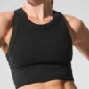 Seamless Delight High Neck Bra – svart