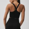 Seamless Ribbed Favorite BH-singleter – svart