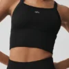 Seamless Ribbed Favorite BH-singleter – svart