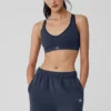 Seamless Ribbed Favorite Bra – Navy