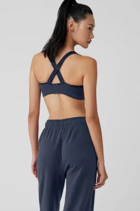 Seamless Ribbed Favorite Bra – Navy
