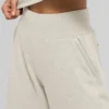 Serenity joggebukser med vid benvidde – Oatmeal Heather