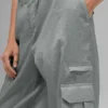 Sheer Game Time joggebukse med vide ben – Lunar Grey
