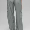 Sheer Game Time joggebukse med vide ben – Lunar Grey