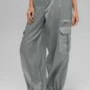 Sheer Game Time joggebukse med vide ben – Lunar Grey