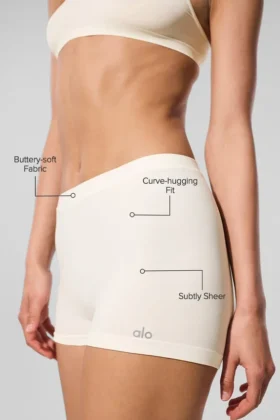 Sheer Glow Boyshort – Ivory