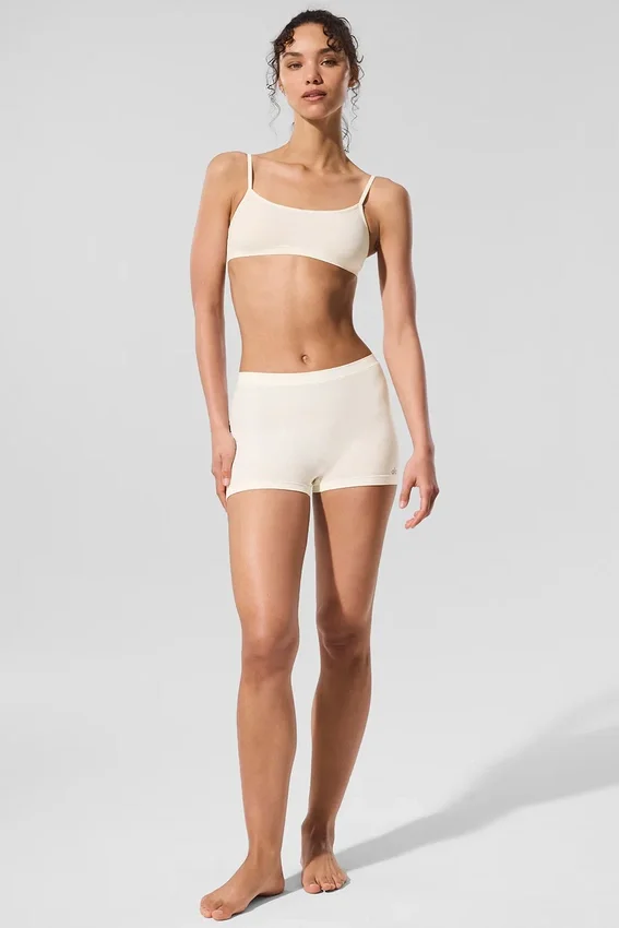 Sheer Glow Boyshort – Ivory
