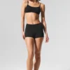 Sheer Glow-boyshorts – svart