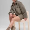 Sherpa Edge Bomber – Light Cocoa