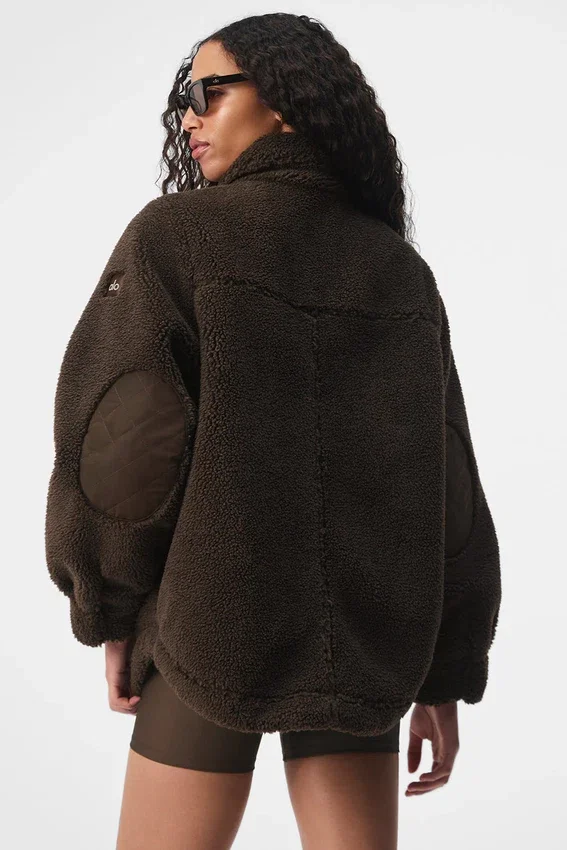 Sherpa Edge Shacket – Espresso