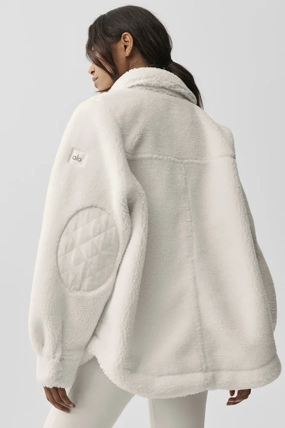 Sherpa Edge Shacket – Ivory