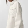 Sherpa Edge Shacket – Ivory