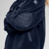 Sherpa Edge Shacket – Navy