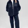 Sherpa Edge Shacket – Navy