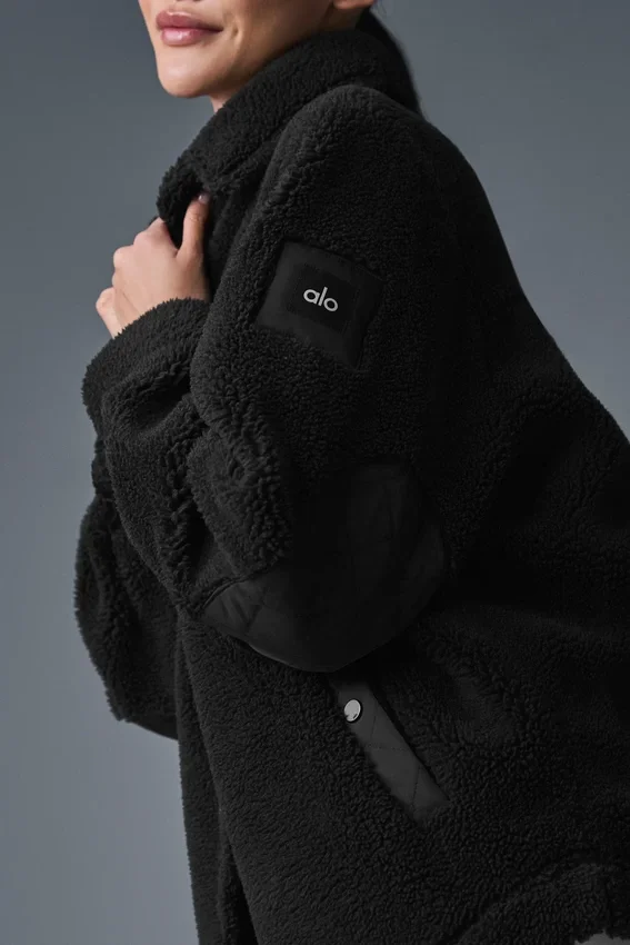 Sherpa Edge Shacket – Svart
