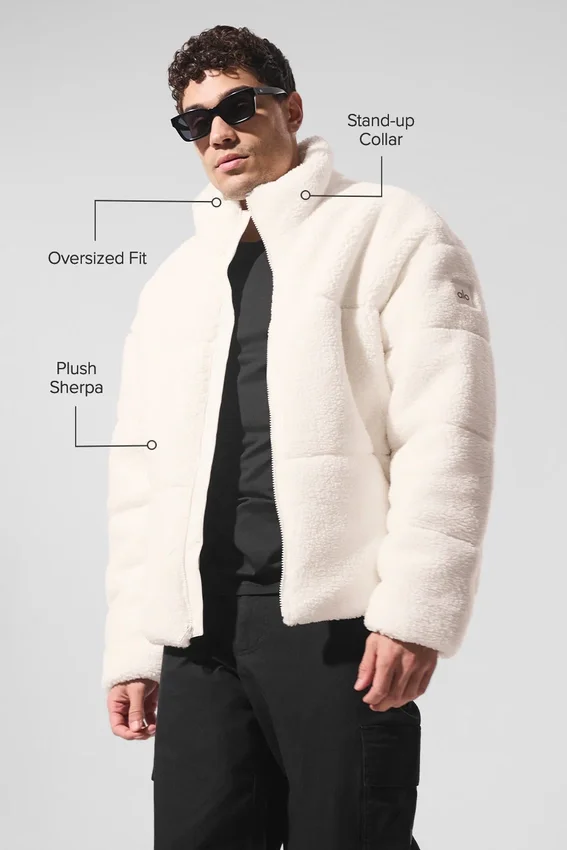 Sherpa Stage Puffer – Elfenben