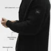 Shift Knit Button up Langermet – Black