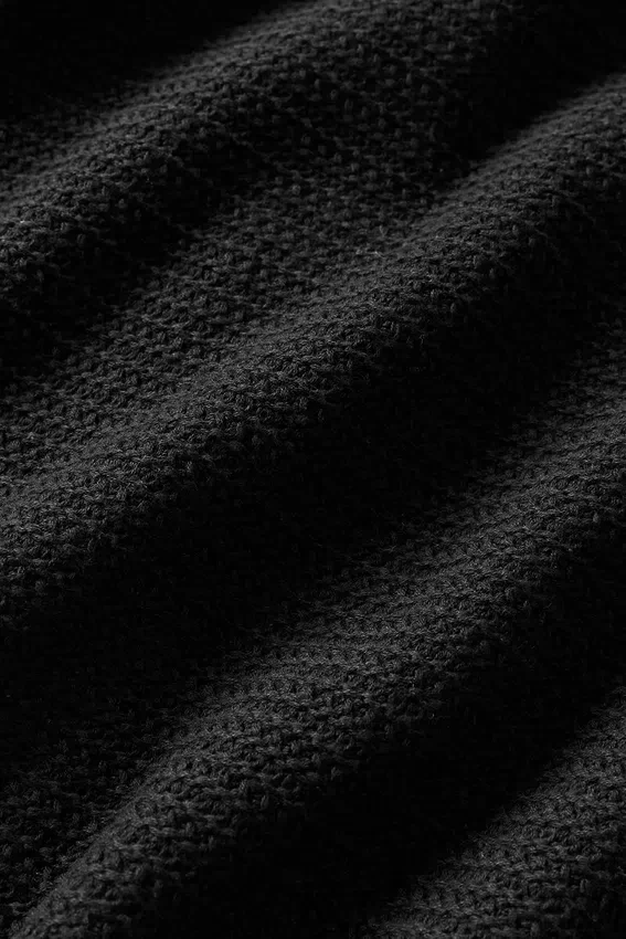Shift Knit Button up Langermet – Black