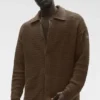 Shift Knit langermet genser med knapper – Espresso
