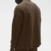 Shift Knit langermet genser med knapper – Espresso