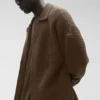 Shift Knit langermet genser med knapper – Espresso