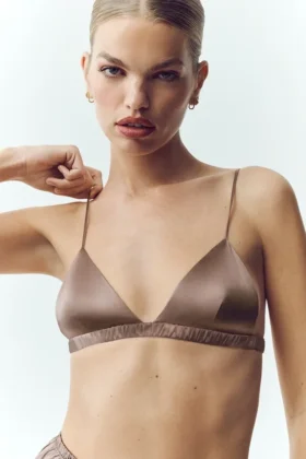Silk Luminous Bra – Alpine Cocoa