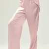 Silk Luminous Bukser (lang) – rosa champagne
