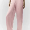 Silk Luminous Bukser (Regular) – Pink Champagne