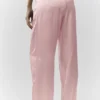 Silk Luminous Bukser (Regular) – Pink Champagne