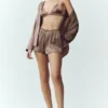 Silk Luminous Shorts – Alpine Cocoa