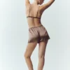 Silk Luminous Shorts – Alpine Cocoa