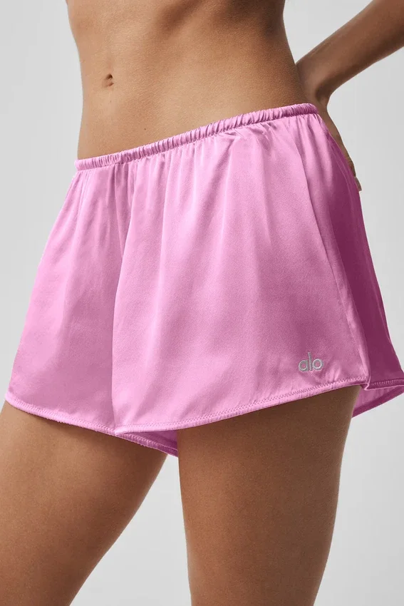 Silk Luminous Shorts – Candy Heart Pink