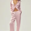 Silke Luminous knappeskjorte – rosa champagne
