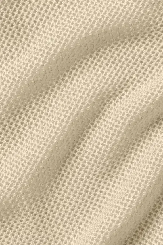 Kort singleter i silke og kashmir – «Heat Wave» – Sandy Beige