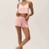 Silkeblanding Radiance Shorts – solkysset rosa