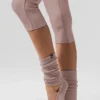 Siren Grip-sokker med stropper for kvinner – taupe