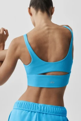 Slit Bra – azurblå