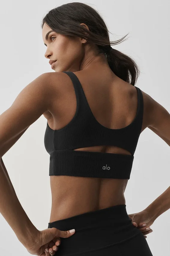 Slit Bra – svart