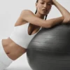 Sømløs modal-bralette med ribbestrikket mønster – hvit