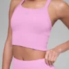 Sømløs ribbet Favorite BH-singleter – Candy Heart Pink