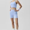 Sømløs ribbet Favorite-BH-singleter - Light Provence Blue