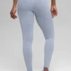 Sømløse High-Waist tights med tofarget ribbestrikk – Winter Frost Heather